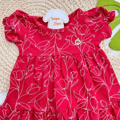 Vestido Fiore - Vermelho